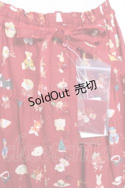 画像4: PINK HOUSE / Pink House Favoritesプリントスカート F 赤 Y-25-12-20-099-LO-SK-SZ-ZY