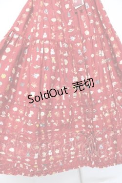 画像5: PINK HOUSE / Pink House Favoritesプリントスカート F 赤 Y-25-12-20-099-LO-SK-SZ-ZY