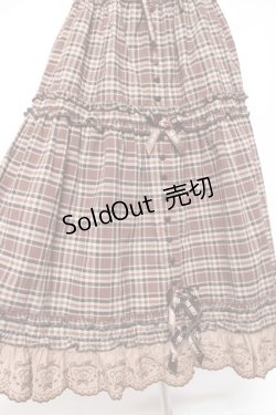 画像5: PINK HOUSE / オリジナルクマレースチェックスカート F ブラウン Y-25-12-20-100-LO-SK-SZ-ZS