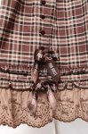 画像6: PINK HOUSE / オリジナルクマレースチェックスカート F ブラウン Y-25-12-20-100-LO-SK-SZ-ZS (6)