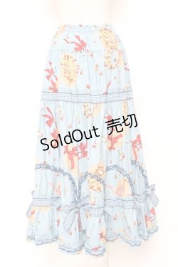 画像3: PINK HOUSE / Straw-berry Hatプリントパッチワークスカート F 白 Y-25-12-20-101-LO-SK-AS-ZY