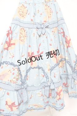 画像5: PINK HOUSE / Straw-berry Hatプリントパッチワークスカート F 白 Y-25-12-20-101-LO-SK-AS-ZY