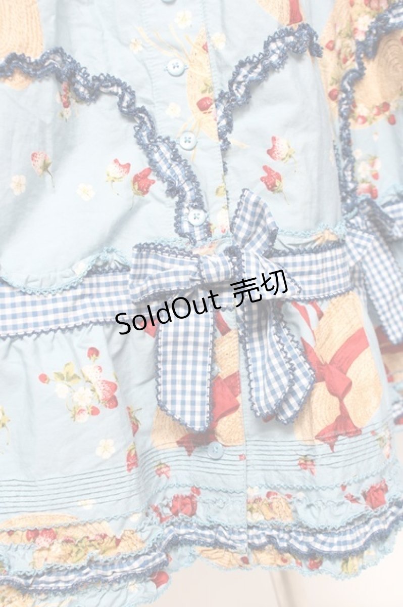 画像6: PINK HOUSE / Straw-berry Hatプリントパッチワークスカート F 白 Y-25-12-20-101-LO-SK-AS-ZY (6)