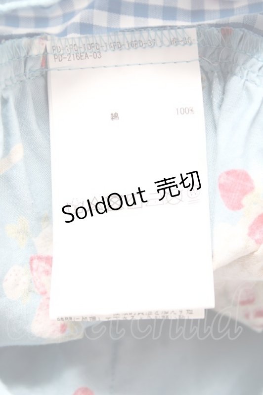 画像7: PINK HOUSE / Straw-berry Hatプリントパッチワークスカート F 白 Y-25-12-20-101-LO-SK-AS-ZY (7)