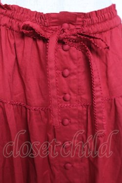 画像4: PINK HOUSE / ローンフリルスカート F 赤 Y-25-12-20-103-LO-SK-SZ-ZY