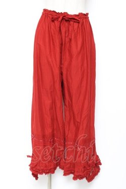 画像1: PINK HOUSE / いちご刺しゅうドロワーズ F 赤 Y-25-12-20-104-LO-PA-SZ-ZY