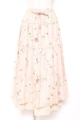 PINK HOUSE / ロージーローズプリントスカート F ピンク Y-25-12-20-106-LO-SK-SZ-ZY