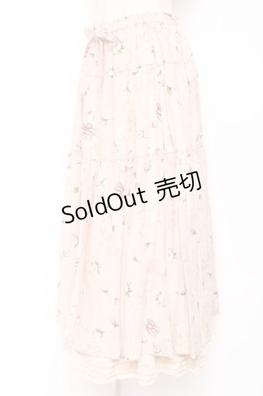 画像2: PINK HOUSE / ロージーローズプリントスカート F ピンク Y-25-12-20-106-LO-SK-SZ-ZY (2)
