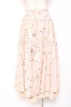 画像3: PINK HOUSE / ロージーローズプリントスカート F ピンク Y-25-12-20-106-LO-SK-SZ-ZY