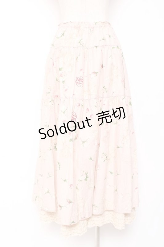 画像3: PINK HOUSE / ロージーローズプリントスカート F ピンク Y-25-12-20-106-LO-SK-SZ-ZY (3)