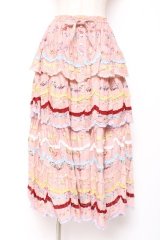 PINK HOUSE / le langage des fleurs ptスカート F ピンク Y-25-12-20-107-LO-SK-SZ-ZY