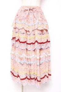 PINK HOUSE / le langage des fleurs ptスカート F ピンク Y-25-12-20-107-LO-SK-SZ-ZY