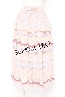 画像1: PINK HOUSE / le langage des fleurs ptスカート F ピンク Y-25-12-20-107-LO-SK-SZ-ZY