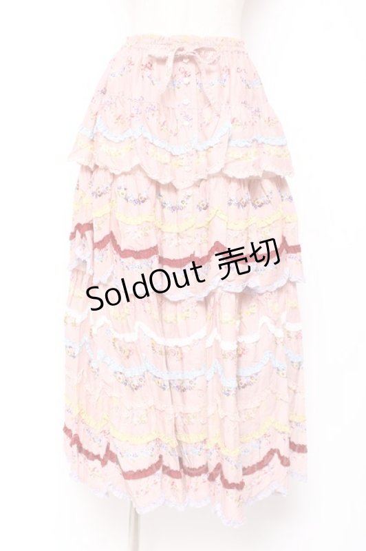 画像1: PINK HOUSE / le langage des fleurs ptスカート F ピンク Y-25-12-20-107-LO-SK-SZ-ZY (1)