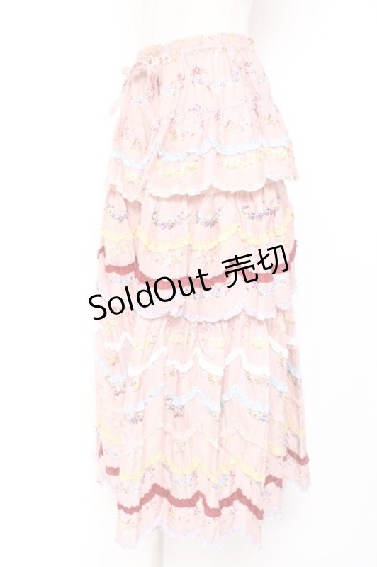 画像2: PINK HOUSE / le langage des fleurs ptスカート F ピンク Y-25-12-20-107-LO-SK-SZ-ZY (2)