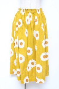 PINK HOUSE / ひまわり柄スカート F イエロー Y-25-12-20-110-LO-SK-SZ-ZY