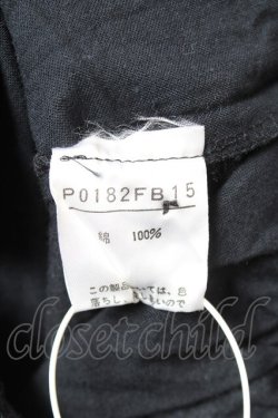 画像5: PINK HOUSE / リボン付きフリルノースリブラウス F 黒 Y-25-12-20-012-LO-BL-SZ-ZY