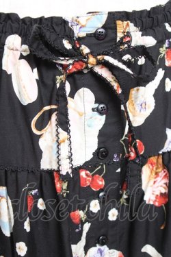 画像4: PINK HOUSE / スイーツスプリングバニープリントパッチワークスカート F 黒 Y-25-12-20-111-LO-OP-SZ-ZY