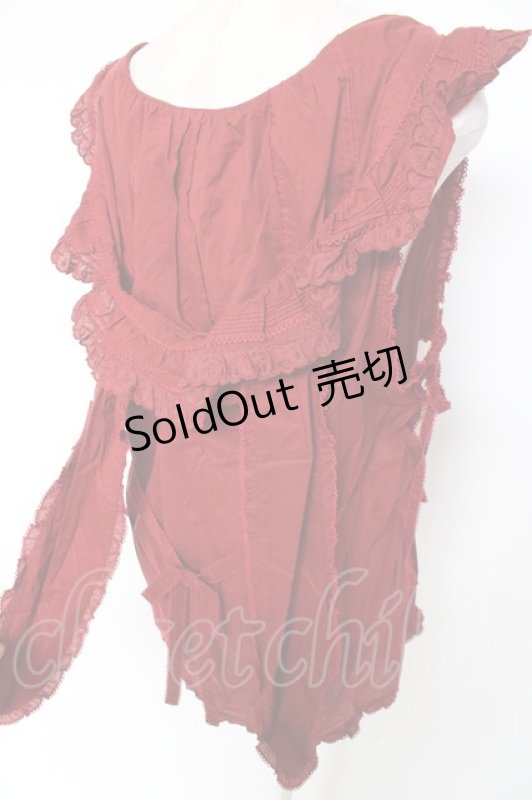 画像3: PINK HOUSE / PETER RABBIT TABLIER F 赤 Y-25-12-20-014-LO-TO-SZ-ZS (3)