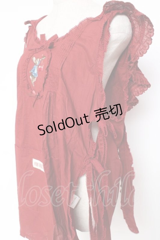 画像5: PINK HOUSE / PETER RABBIT TABLIER F 赤 Y-25-12-20-014-LO-TO-SZ-ZS (5)