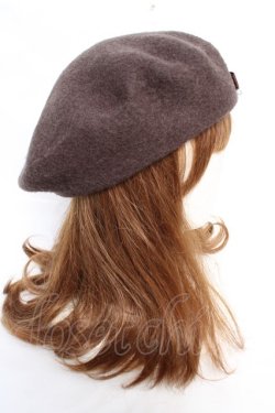 画像4: m petit by misako / AMミニリボンバスクベレー  中茶 Y-25-12-22-044-LO-AC-SZ-ZY