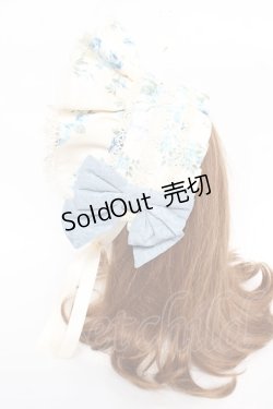 画像2: axes femme Kawaii / アンティークローズ柄ハーフボンネット  生成り Y-25-12-22-047-AX-AC-SZ-ZY