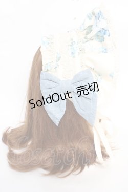 画像3: axes femme Kawaii / アンティークローズ柄ハーフボンネット  生成り Y-25-12-22-047-AX-AC-SZ-ZY