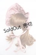axes femme kawaii / ベルベットドールハーフボンネット  ピンク Y-25-12-22-049-AX-AC-SZ-ZY