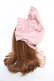 画像3: axes femme kawaii / ベルベットドールハーフボンネット  ピンク Y-25-12-22-049-AX-AC-SZ-ZY (3)