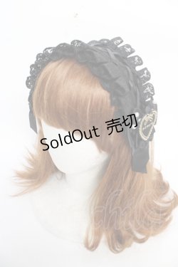 画像1: m petit by misako / NINA'Sコラボヘッドドレス  中黒 Y-25-12-22-052-LO-AC-SZ-ZY