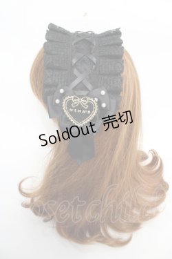 画像2: m petit by misako / NINA'Sコラボヘッドドレス  中黒 Y-25-12-22-052-LO-AC-SZ-ZY