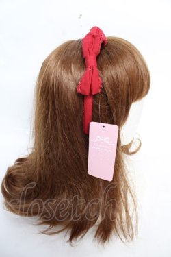 画像3: Chalmiere / トリプルリボンカチューシャ  赤 Y-25-12-22-054-LO-AC-SZ-ZY