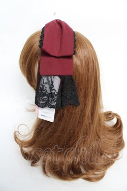 画像2: Chalmiere / リボンカチューシャ  ワイン Y-25-12-22-055-LO-AC-SZ-ZY