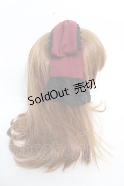 画像3: Chalmiere / リボンカチューシャ  ワイン Y-25-12-22-055-LO-AC-SZ-ZY