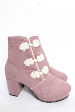 画像4: axes femme POETIQUE / チャイナ釦ブーツ S ピンク Y-25-12-22-057-AX-SH-SZ-ZY