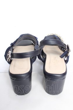 画像3: axes femme POETIQUE / パールサンダル S 紺 Y-25-12-22-059-AX-SH-SZ-ZY