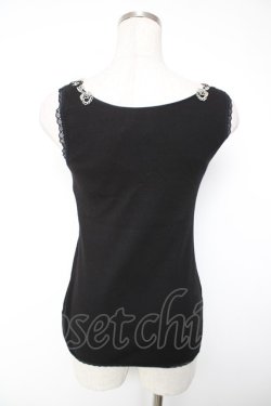 画像2: axes femme / カップ付ローズレースタンク M 黒 Y-25-12-22-061-AX-TO-SZ-ZY