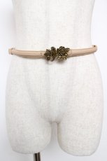 画像1: axes femme / ローズデザイン細ベルト  ベージュ Y-25-12-22-010-AX-ZA-SZ-ZT444-F005 (1)