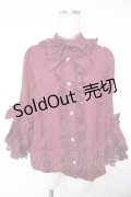 Chalmiere / 姫袖7分丈ブラウス M ワイン Y-25-12-22-063-LO-BL-SZ-ZI