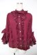 画像1: Chalmiere / 姫袖7分丈ブラウス M ワイン Y-25-12-22-063-LO-BL-SZ-ZY (1)