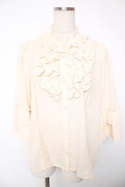 画像1: axes femme kawaii / シャルロットブラウス M 生成り Y-25-12-22-066-AX-BL-SZ-ZY