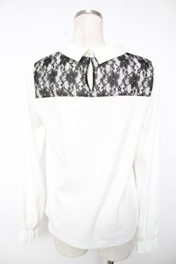 画像2: axes femme / ローズチャーム付トップス F 白 Y-25-12-22-067-AX-TO-SZ-ZY