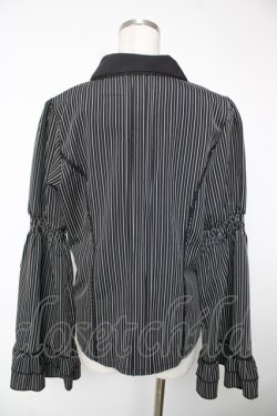 画像2: axes femme / クロスローズ刺繍ブラウス L 黒 Y-25-12-22-069-AX-BL-SZ-ZY