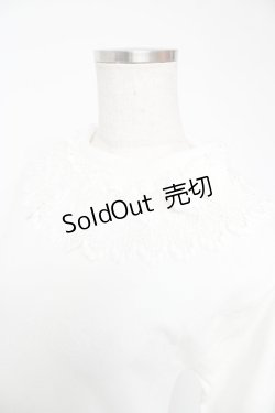 画像3: axes femme Kawaii / レーシーフリルニットプル  白 Y-25-12-22-073-AX-TO-SZ-ZY