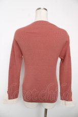 画像2: axes femme / 吸湿発熱袖レースニットプルオーバー F ピンク Y-25-12-22-079-AX-TO-SZ-ZT385 (2)