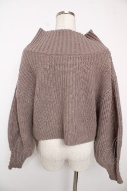 画像2: axes femme POETIQUE / クロップドニット  グレー Y-25-12-22-080-AX-TO-SZ-ZY