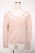 axes femme / お花レースカーディガン  ピンク Y-25-12-22-084-AX-TO-SZ-ZY