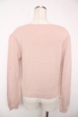 画像2: axes femme / お花レースカーディガン  ピンク Y-25-12-22-084-AX-TO-SZ-ZY