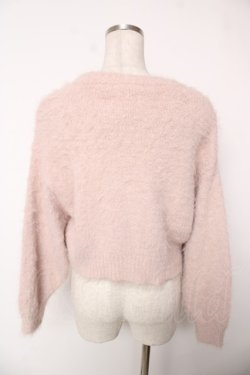 画像2: F i.n.t / リボン釦フェザーニットカーディガン F ピンク Y-25-12-22-085-CA-TO-SZ-ZY