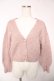 画像1: axes femme / ラメショートニットカーディガン  ピンク Y-25-12-22-087-AX-TO-SZ-ZY (1)